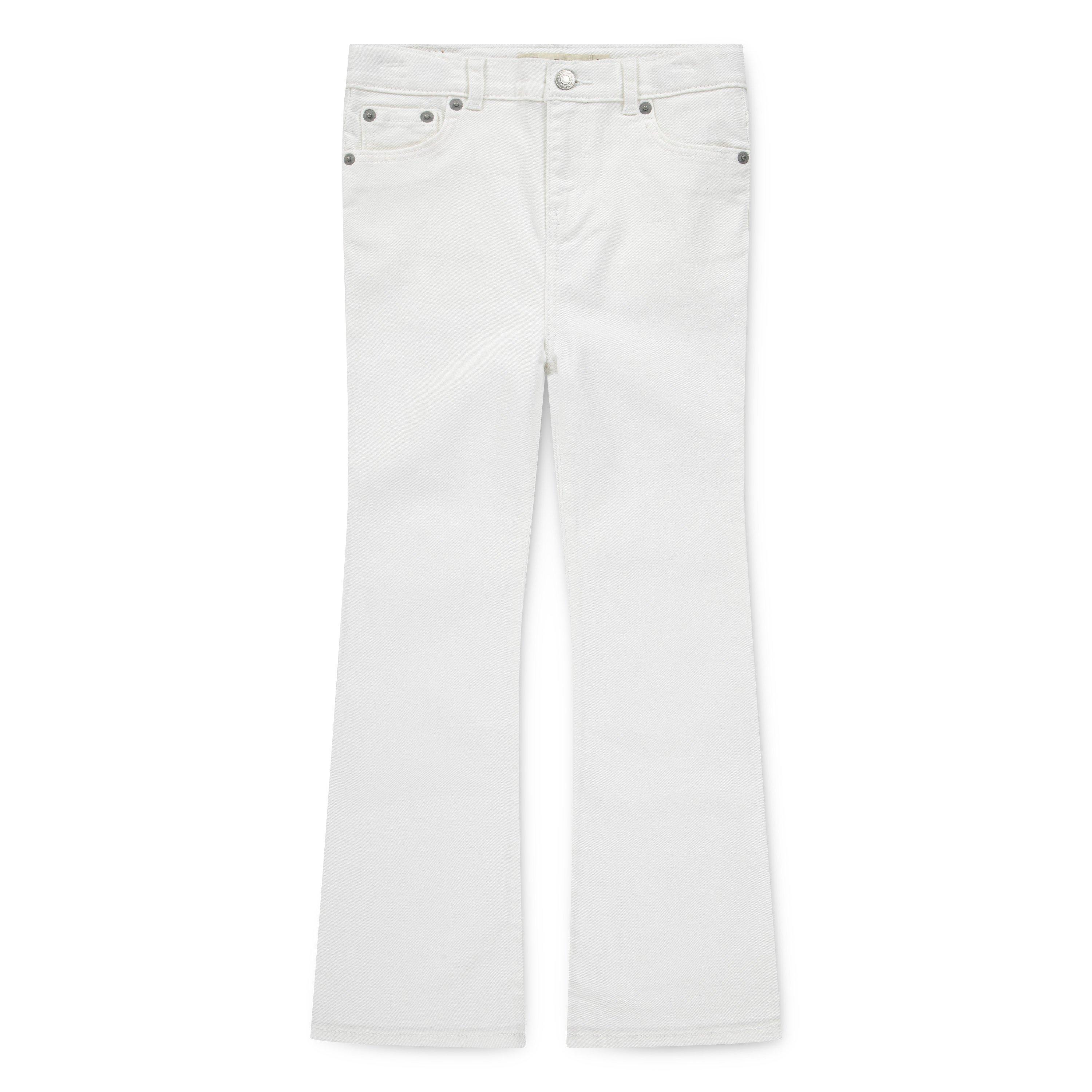 Levi's Little Girls' 726 High Rise Flare Wash Denim Jeans Cream - CREAM